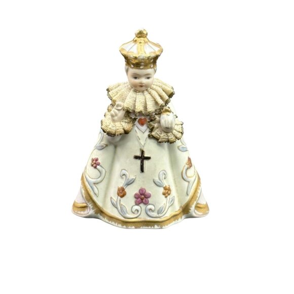 Vintage Lefton China Hand‎ Painted Infant Of Prague Porcelain Figurine - Picture 8 of 9